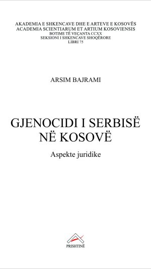 Kopertina_Gjenocidi i Serbisë në Kosovë_Arsim Bajrami