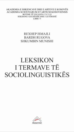 Kopertina_Leksikon i termave të sociolinguistikës_Ismajli, Rugova, Munishi