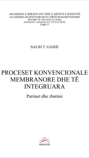 Kopertina_Proceset konvencionale membranore dhe të integruara_Salih T. Gashi