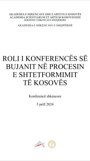 Kopertina_Roli i Konferencës së Bujanit në procesin e shtetformimit të Kosovës