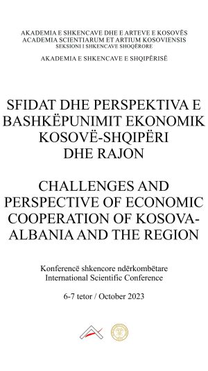 Kopertina_Sfidat dhe perspektiva e bashkëpunimit ekonomik Kosovë-Shqipëri dhe rajon