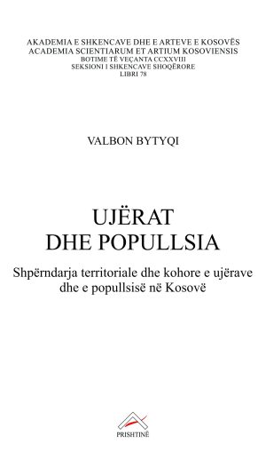 Kopertina_Ujërat dhe popullsia_Valbon Bytyqi