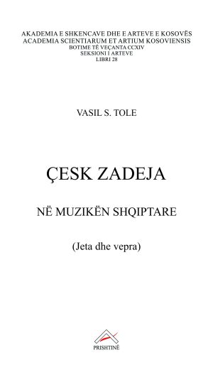 Mbështjellësi_Kopertina_Çesk Zadeja në muzikën shqiptare